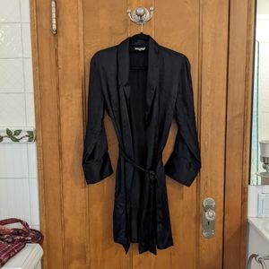 Journelle 100% Silk Black Robe